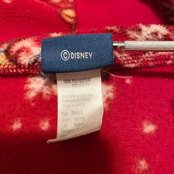 Disney Winnie the Pooh Red Polyester Womens Bath Robe Size Small - Picture 5 of 15